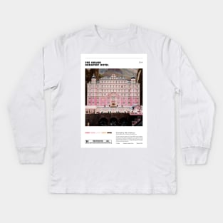 The Grand Budapest Hotel - Minimalist Poster Kids Long Sleeve T-Shirt